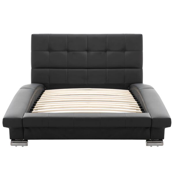 vidaXL Rám postele černý umělá kůže 200 x 90 cm