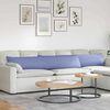 vidaXL Pohovkové polštáře 2 pcs Modrá 200 x 40 cm textil