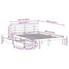vidaXL R&aacute;m postele se z&aacute;suvkami voskově hněd&yacute; 140x190cm masiv borovice