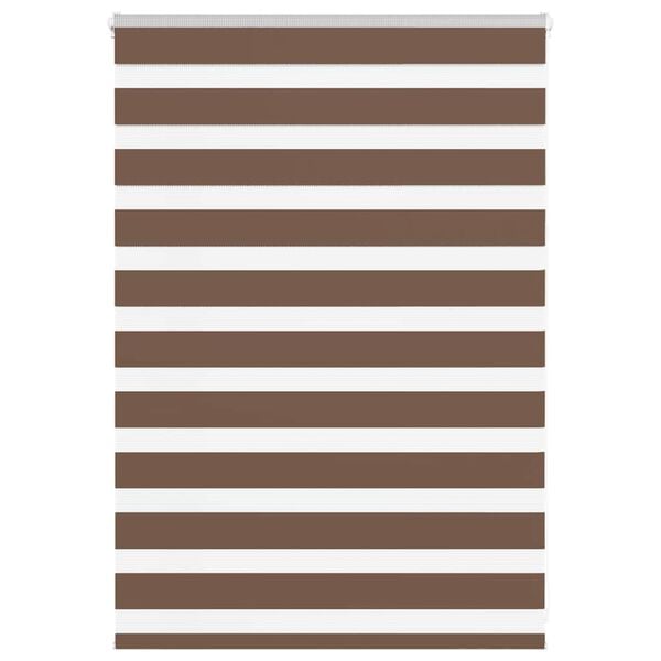 vidaXL Zebra roleta hněd&aacute; 95x100 cm &scaron;&iacute;řka l&aacute;tky 90,9 cm polyester