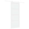 vidaXL Posuvn&eacute; dveře 93 x 232 cm Kompozitn&iacute; dřevo B&iacute;l&aacute;