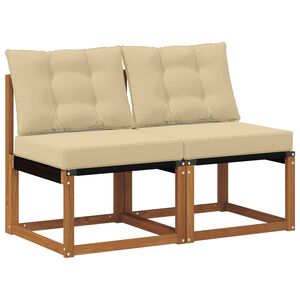 vidaXL 2 Kus Zahradn&iacute; prostředn&iacute; pohovka