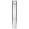 vidaXL Klenuté gabionové koše 4 ks 300x50x220/240cm pozinkované železo