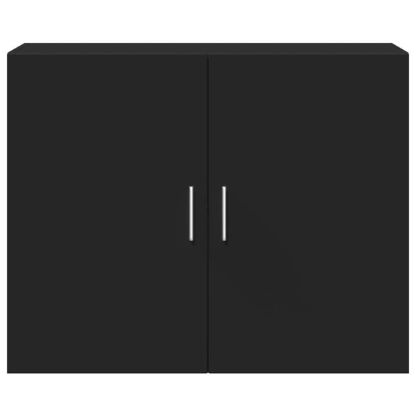 vidaXL Nástěnná skříňka černá 80 x 42,5 x 40 cm kompozitní dřevo