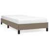 vidaXL R&aacute;m postele bez matrac&iacute; taupe 90x190 cm textil
