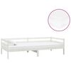 vidaXL Denn&iacute; postel s matrac&iacute; 90 x 200 cm b&iacute;l&aacute; masivn&iacute; borov&eacute; dřevo