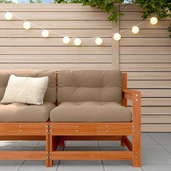 vidaXL Zahradn&iacute; rohov&aacute; sedačka Masivn&iacute; borovice Voskově Hněd&aacute;