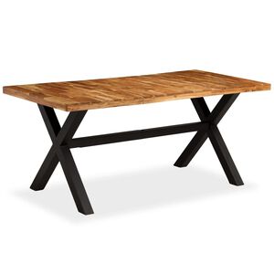 vidaXL J&iacute;deln&iacute; stůl z masivn&iacute;ho dřeva ak&aacute;cie a mangovn&iacute;ku 180x90x76 cm