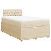 vidaXL Box spring postel s matrac&iacute; kr&eacute;mov&aacute; 120x200 cm textil