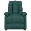 vidaXL Polohovac&iacute; křeslo tmavě zelen&eacute; textil