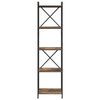 vidaXL Knihovna Kouřov&yacute; dub 40 x 30 x 155 cm kompozitn&iacute; dřevo