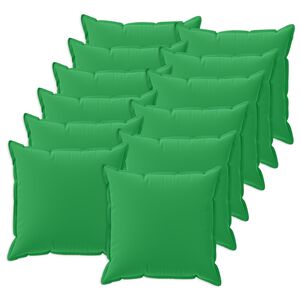 vidaXL Povlak na pol&scaron;t&aacute;ř 12 ks HOUTEN Zelen&aacute; 40 x 40 cm Polyester