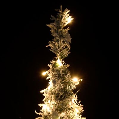 vidaXL Umělý vánoční stromek pop-up zasněžený 50 LED diod 120 cm