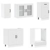vidaXL 8d&iacute;ln&aacute; sada kuchyňsk&yacute;ch skř&iacute;něk "Kalmar" b&iacute;l&eacute; kompozit