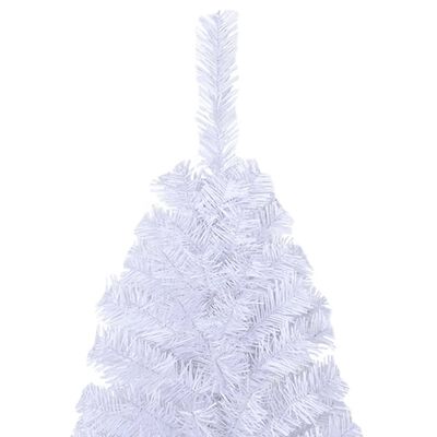 vidaXL Umělý vánoční stromek s hustými větvemi bílý 210 cm PVC