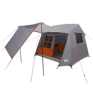 vidaXL Tunelov&yacute; stan 275 x 240 x 200 cm &Scaron;ed&aacute; a oranžov&aacute;