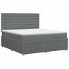 vidaXL Postel boxspring s matrac&iacute; Tmavě &scaron;ed&aacute; 160 x 200 cm Textil