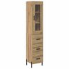vidaXL Vysok&yacute; bufet Artisanov&yacute; dub 34,5 x 34 x 180 cm Kompozitn&iacute; dřevo