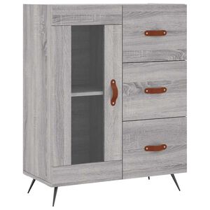vidaXL Př&iacute;born&iacute;k &scaron;ed&yacute; sonoma 69,5 x 34 x 90 cm kompozitn&iacute; dřevo