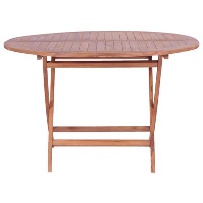 vidaXL Skládací zahradní stůl 120 x 75 cm masivní teakové dřevo