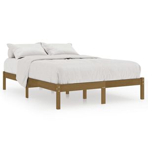 vidaXL R&aacute;m postele medově hněd&yacute; masivn&iacute; borovice 200 x 200 cm