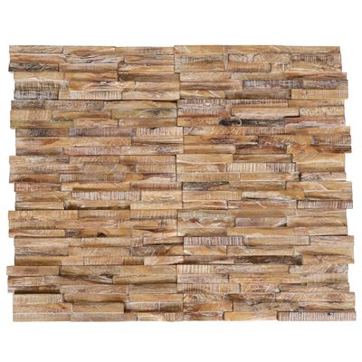 vidaXL Nástěnné obkladové panely 10 ks 1,01 m² masivní teakové dřevo