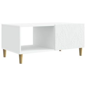 vidaXL Konferenčn&iacute; stolek B&iacute;l&aacute; 90 x 50 x 40 cm Kompozitn&iacute; dřevo
