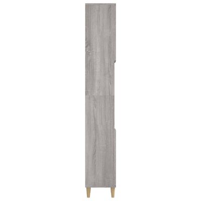 vidaXL Koupelnová skříňka šedá sonoma 30x30x190 cm kompozitní dřevo