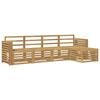 vidaXL Venkovn&iacute; pohovkov&aacute; souprava 5 pcs B&iacute;l&aacute; 257 x 122,5 x 73 cm