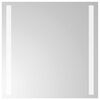 vidaXL LED koupelnov&eacute; zrcadlo Transparentn&iacute; 40 x 40 cm tvrzen&eacute; sklo