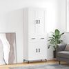 vidaXL Skříň highboard bílá 69,5 x 34 x 180 cm kompozitní dřevo