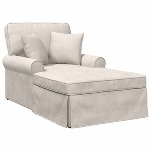vidaXL Lounge chaise s vol&aacute;nem Kr&eacute;mov&aacute; 157 x 91 x 91 cm ARES