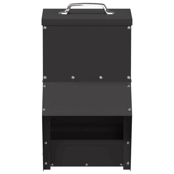 vidaXL Krmítko pro slepice Černá 20 x 25 x 35 cm