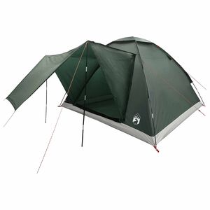 vidaXL Kempingov&yacute; stan 4m&iacute;stn&yacute; Arm&aacute;dně zelen&aacute; Polyester a ocel
