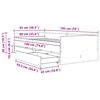 vidaXL R&aacute;m postele Čern&yacute; dub 90 x 190 cm Masivn&iacute; borov&eacute; dřevo