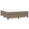 vidaXL Box spring postel s matrac&iacute; taupe 180x200 cm textil