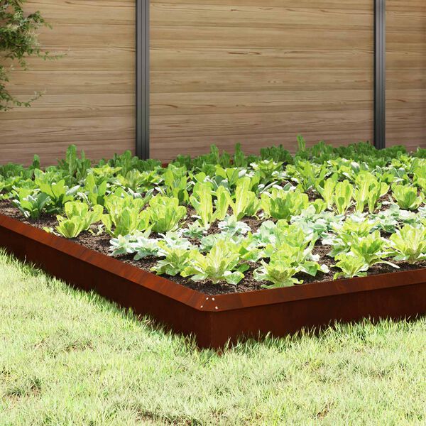 vidaXL Hlem&yacute;žďov&aacute; oplocen&iacute; 20 pcs Rezav&aacute; Povětrnostně odoln&aacute; ocel