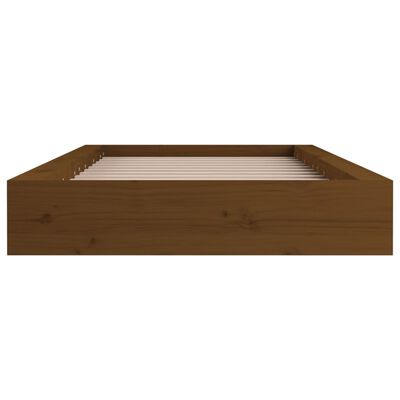 vidaXL Rám postele medově hnědý 75 x 190 cm Small Single masivní dřevo