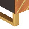 vidaXL Konferenční stolek hnědý a černý 80x50x40 cm masivní mangovník