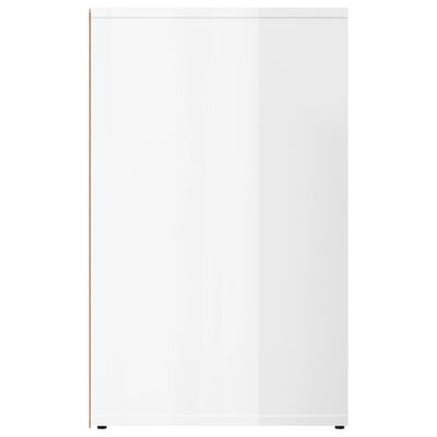 vidaXL Toaletní skříňka lesklá bílá 80 x 40 x 65 cm kompozitní dřevo