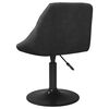 vidaXL Otočn&eacute; j&iacute;deln&iacute; židle 6 ks čern&eacute; samet