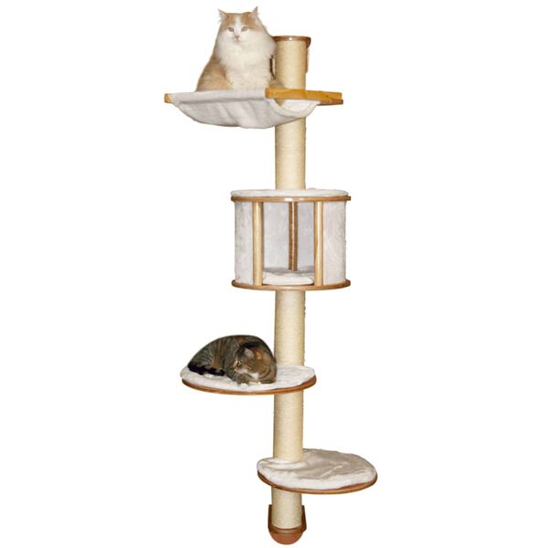 Kerbl N&aacute;stěnn&eacute; &scaron;krabadlo pro kočky Dolomit 168 cm b&iacute;l&eacute; 81500