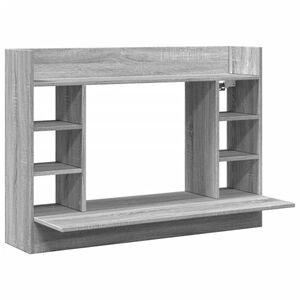vidaXL N&aacute;stěnn&yacute; psac&iacute; stůl &scaron;ed&yacute; sonoma 105x48x75 cm kompozitn&iacute; dřevo