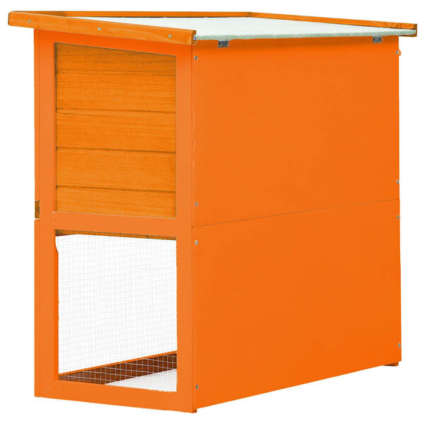 vidaXL Zahradní králíkárna/domek pro drobná zvířata 1 dvířka dřevěná