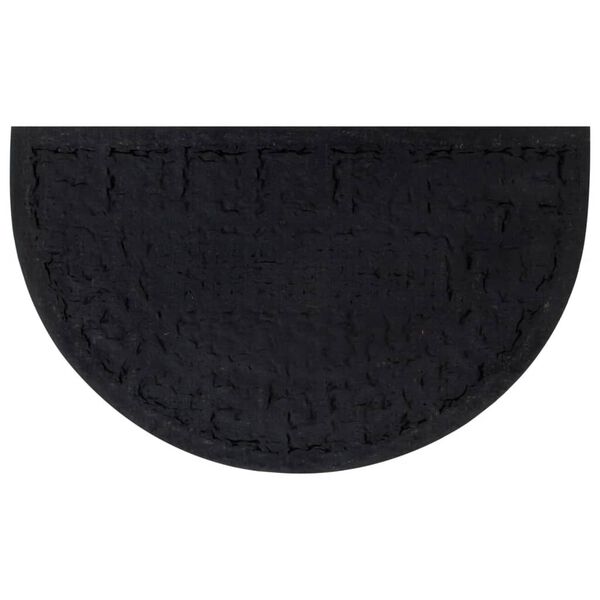 vidaXL Rohožka před dveře půlkruhov&aacute; 45 x 75 cm guma a kokosov&eacute; vl&aacute;kno