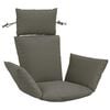 vidaXL Adirondack pol&scaron;t&aacute;ř PUTTEN 100% polyester &Scaron;ed&aacute; 60 x 145 x 10 cm