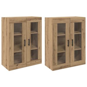 vidaXL N&aacute;stěnn&eacute; skř&iacute;ňky 2 pcs dub artisan 69,5 x 34 x 90 cm