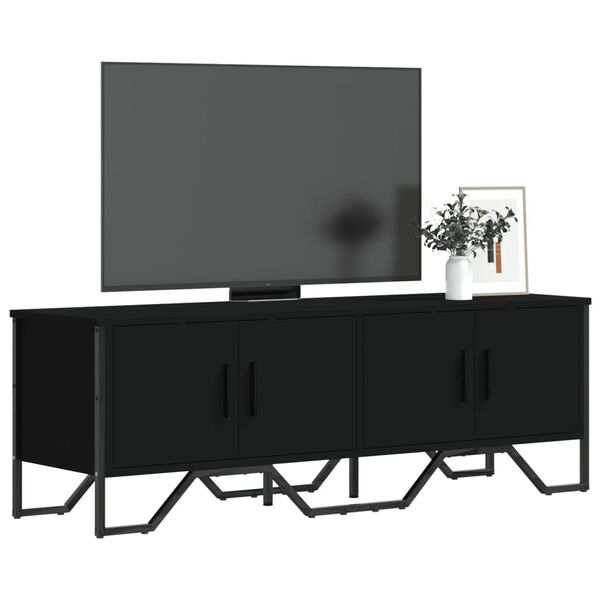 vidaXL TV skř&iacute;ňka čern&aacute; 122 x 34 x 41 cm kompozitn&iacute; dřevo
