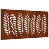 vidaXL Zahradn&iacute; n&aacute;stěnn&aacute; dekorace 105 x 55 cm cortenov&aacute; ocel List