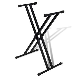 Nastaviteln&yacute; stojan na keyboard s dvojitou oporou